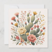 Carte de notification de mariage à plat (Dos)