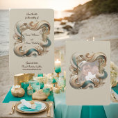 Carte de notification de mariage élégante Pearl Co