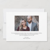 Carte de notification de mariage modifiable Luxe C (Dos)
