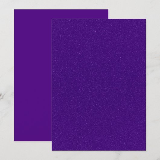 Carte de notification de mariage Royale Violet Éti (Devant / Derrière)