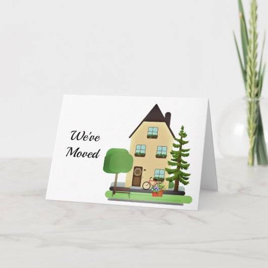 Carte de notification de nouvelle maison / nouvell (Devant)