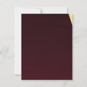 Carte de notification de remise des diplômes en or (Dos)