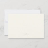 Carte de notification de report classique (Dos)