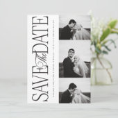 Carte de notification de sauvegarde de date avec p (Debout devant)