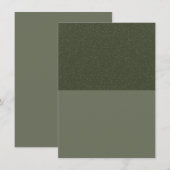 Carte de notification personnalisée de couleur ver (Devant / Derrière)