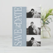 Carte de notification photo de sauvegarde de date (Debout devant)