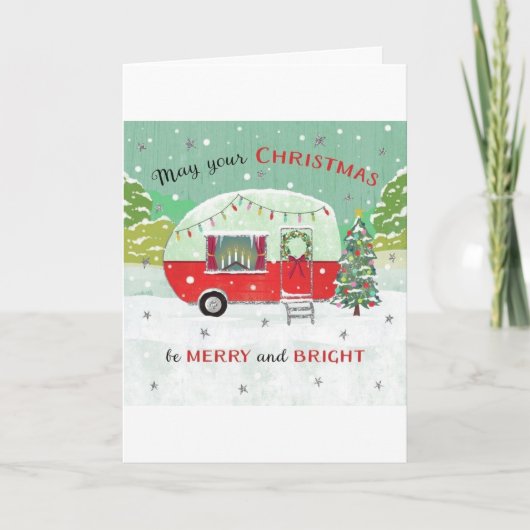 CARTE DE "NOTRE CAMPER" NOËL REMERCIE (Devant)