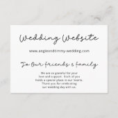 Carte de notre grand jour pour Timmy & Angie (Dos)