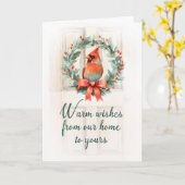 Carte De notre maison à votre cheminée cardinale de vaca (Fleur jaune)