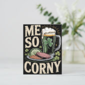 Carte de nourriture drôle de la Saint-Patrick (Debout devant)