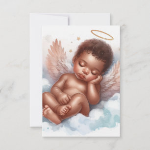 Carte de nouveau-né Baby Angel