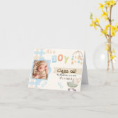 Carte de nouveau-né islamique Mabrook Aqeeqah Muba (Fleur jaune)