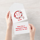 Carte de Nouvel An Chinois Super Cute (Déchirure)