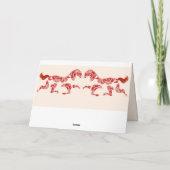 Carte de Nouvel An chinoise Cheval Zodiac Cream (Dos)