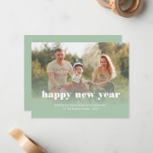 Carte de Nouvel An Personnalisée (Devant/Arrière en situation)