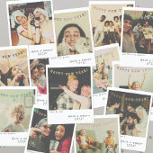 Carte de Nouvel An photo instantanée nostalgique