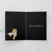 Carte de Nouvel An Tiger modifiable (Intérieur)