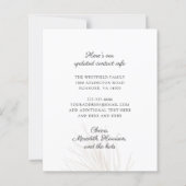 Carte de nouvelle adresse à roses bohème rose bon  (Dos)