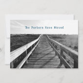 Carte de nouvelle adresse côtière Boardwalk (Devant)