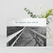 Carte de nouvelle adresse côtière Boardwalk (Debout devant)