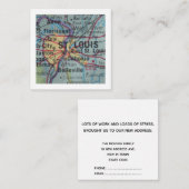 Carte de Nouvelle Adresse St Louis Nous Avons Démé (Devant / Derrière)