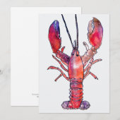 Carte de Nouvelle-Angleterre Homard (Intérieur Vid (Devant / Derrière)