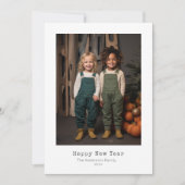 carte de nouvelle année (Devant)