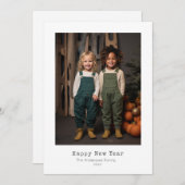 carte de nouvelle année (Devant / Derrière)