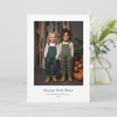 carte de nouvelle année (Debout devant)