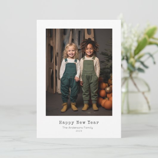 carte de nouvelle année (Debout devant)