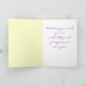 Carte de nouvelle année à l'hawaïenne (Intérieur)