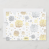 Carte de nouvelle année de Faire-part de grossesse (Dos)