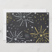 Carte de nouvelle année de Faire-part de grossesse (Dos)