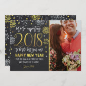 Carte de nouvelle année de Faire-part de grossesse (Devant / Derrière)