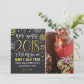 Carte de nouvelle année de Faire-part de grossesse (Debout devant)