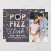 Carte de nouvelle année de Faire-part de grossesse (Devant / Derrière)