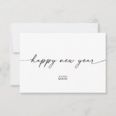 Carte de nouvelle année de marque moderne (Devant)