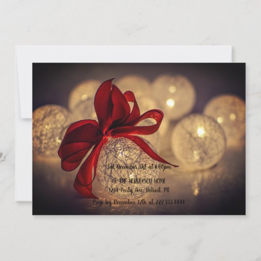 Carte de nouvelle année en or simple (Dos)