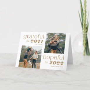 Carte de nouvelle année Grateful and Hopitable