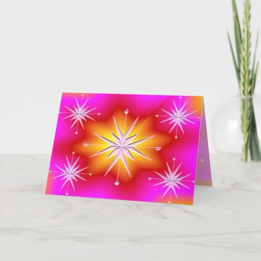 Carte de nouvelle année Stars Light (Devant)