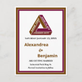 Carte de nouvelle date de mariage moderne pour ann (Devant)