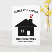 Carte de nouvelle maison personnalisée, carte de p (Fleur jaune)