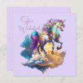 Carte de nuages d'Imaginaire de la licorne magique (Devant / Derrière)