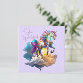 Carte de nuages d'Imaginaire de la licorne magique (Debout devant)