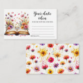 Carte de nuit Boho Fleur sauvage (Devant / Derrière)