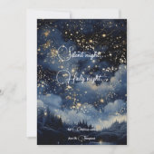 Carte de nuit de Noël sainte et étoile (Devant)