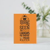 Carte de nuit d'Halloween effrayante (Debout devant)