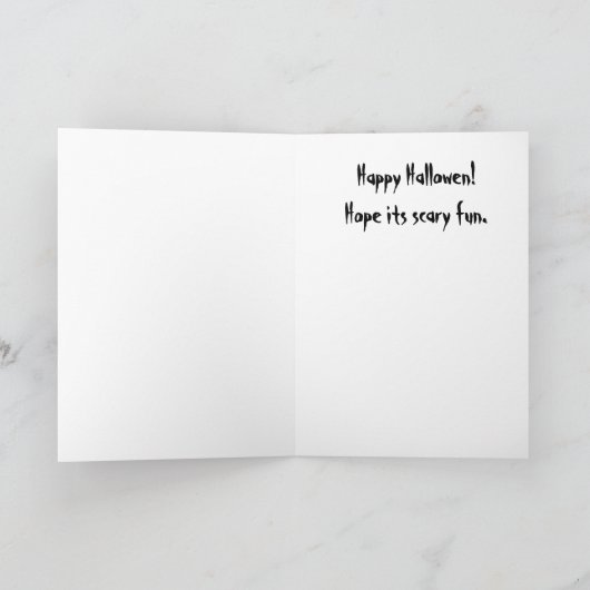 Carte de nuit Halloween (Intérieur)