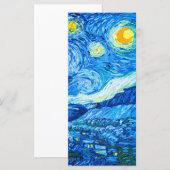 Carte de nuit Van Gogh Starry (Devant / Derrière)