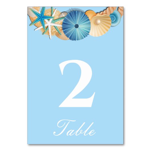 Carte de numéro de table (Par défaut)